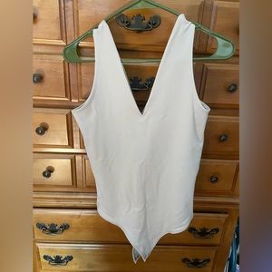 V neck body suit